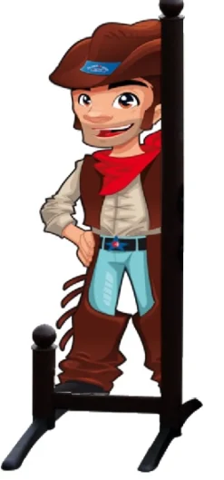 Chandelier Cow Boy