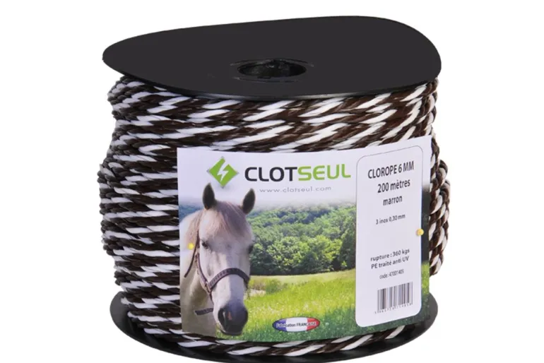 Cordelette pour clôture électrique