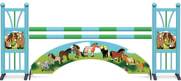 Obstacle de CSO complet Arche Poneys