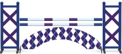 Obstacle de CSO complet Arche Arlequin