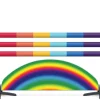 Obstacle de CSO complet demi lune Arc en ciel