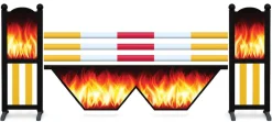 Obstacle de CSO complet Feu et W
