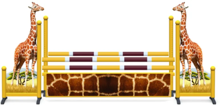 Obstacle de CSO complet Girafe