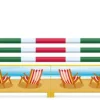 Obstacle de CSO complet Palmier