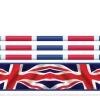 Obstacle de CSO complet soubassement rectangulaire Drapeau Britannique