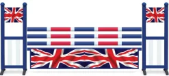 Obstacle de CSO complet soubassement rectangulaire Drapeau Britannique