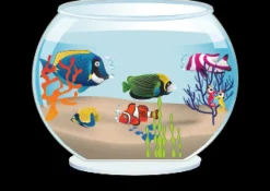 Soubassement aquarium effet 3D